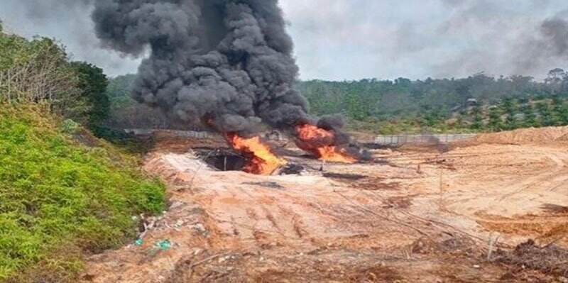 Kerugiaan Negara hingga Polusi Udara Jadi Dampak Buruk Terbakarnya Sumur Ilegal di Sumsel