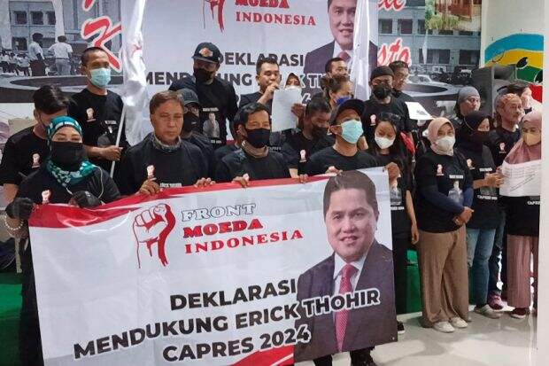 Ojol dan Emak-emak Deklarasi Dukung Erick Thohir Nyapres 2024