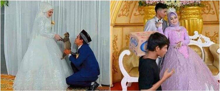 15 Potret lucu pengantin gagal romantis, alasannya ada-ada aja