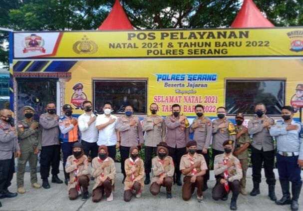 Itwasda Polda Banten Cek Kesiapan Pos Pam Ops Lilin Maung Polres Serang