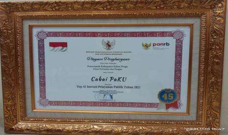 Masuk Daftar Top 45 Inovasi Pelayanan Publik, Kementan: Inovasi Cabai PaKU Luar Biasa