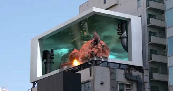 Iklan Billboard 3D ‘Final Fantasy VII Remake’ Menampilkan Red XIII