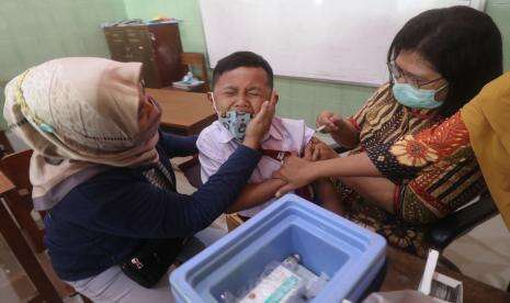 In Picture: Imunisasi MR Lanjutan Bagi Anak Sekolah