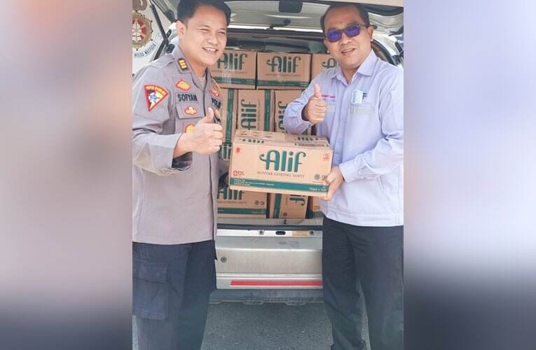 Sukseskan Gebyar Vaksinasi Polres Kotabaru, SDO Suport Seribu Liter Minyak Goreng Alif