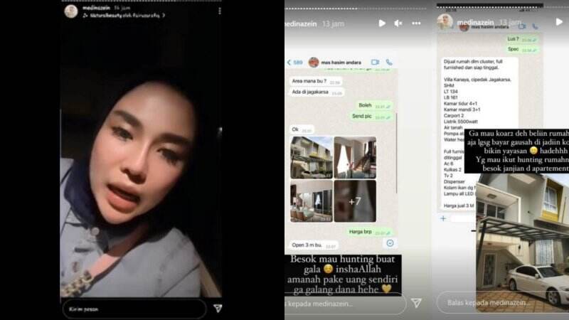 Sindir Marissya Icha yang Buka Donasi, Medina Zein Belikan Gala Rumah: Terserah Diterima Atau Gak