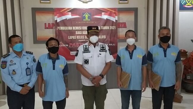 Berkelakuan Baik, Warga Binaan di Lapas Kelas IIB Tasikmalaya Dapat Remisi 15 Hari