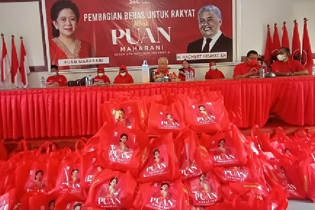 Wuih, Berasnya Premium, Puan Bagi Ribuan Paket Sembako di NTB, Ada Apa?