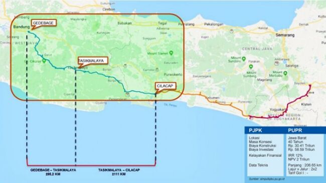 Tol Gedebage-Tasikmalaya-Cilacap Sepanjang 206,65 Km Resmi Digarap Konsorsium Jasa Marga
