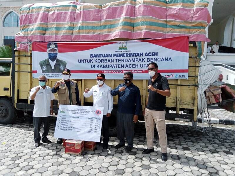 BPBA Serah Terima Bantuan Logistik untuk Korban Banjir Aceh Utara