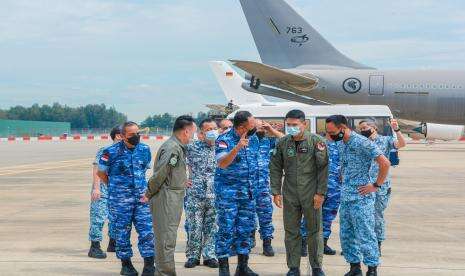 Kasau Kunjungi Skadron A-330 MRTT Singapura