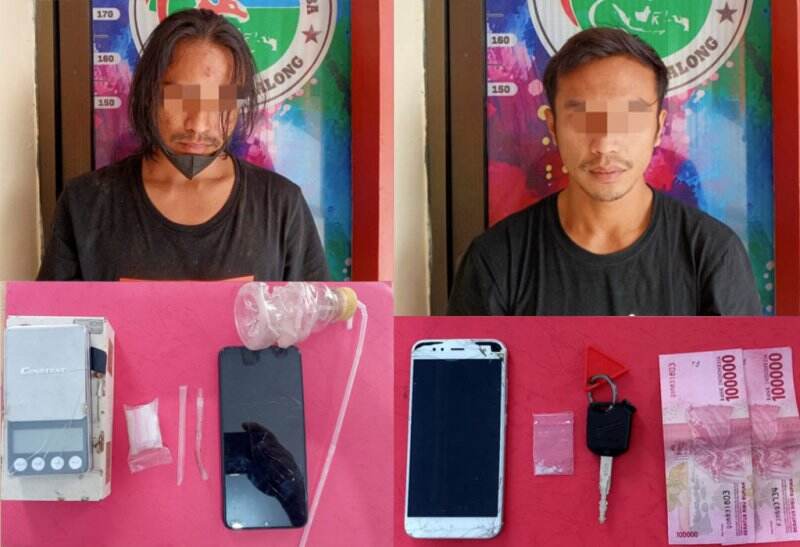 Jual Beli Sabu, Dua Warga Kelua Dibekuk Satresnarkoba Polres Tabalong