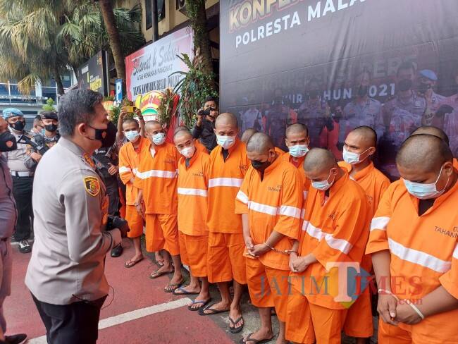 9 Pemuda di Kota Malang Diamankan Polisi, Buntut Pengeroyokan dan Mabuk saat Pergantian Tahun