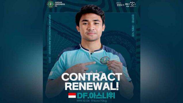 Gemilang di Piala AFF, Asnawi Mangkualam Dapat Tugas Baru di Ansan Greeners