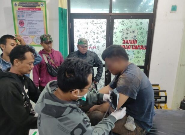 Kepergok, Maling Motor di Lebak Bonyok Dihajar Massa, Nyawa Selamat Berkat Polisi Cepat Datang