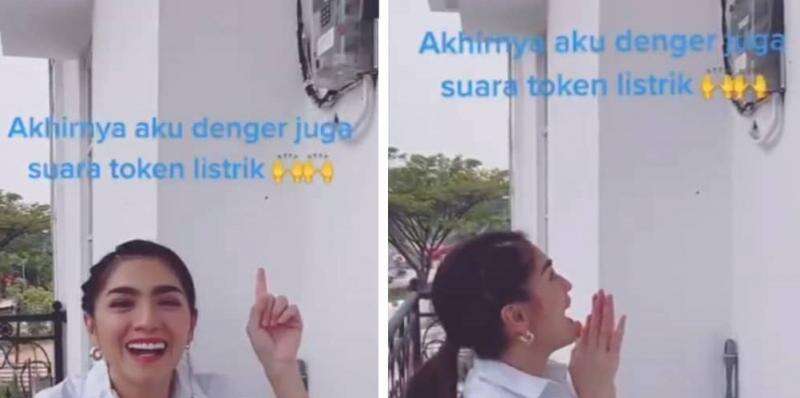 Angel Karamoy Girang Pertama Kali Dengar Bunyi Token Listik, Netizen: Dia Happy Gue Panik