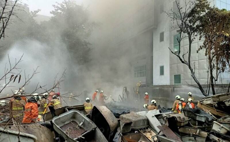 Kebakaran Lahan Samping Gedung BPJS Kesehatan, Seorang Warga Ditangkap