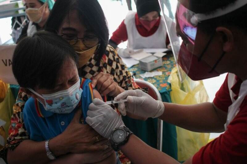 Vaksinasi Covid-19 Anak Usia 6-11 Tahun di Bali Tembus 100,7%