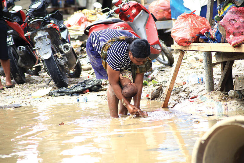 Banjir Jayapura Mulai Surut