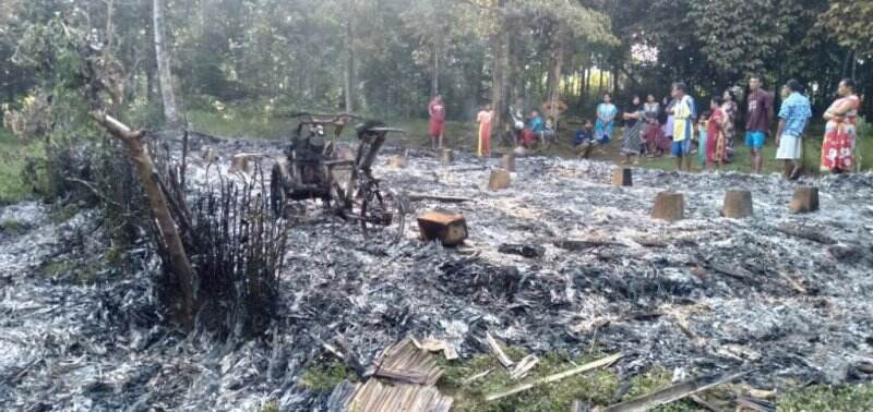Rumah Semi Permanen di Cigondang Pandeglang Ludes Terbakar