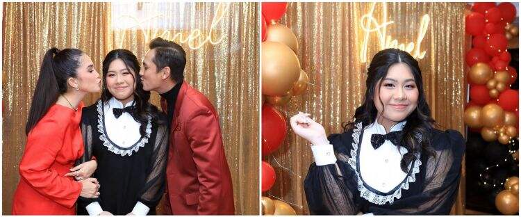 9 Momen Sweet Seventeen Anak Ussy Sulistyawati Bertema Hitam & Emas