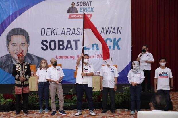 Tunjukkan Kinerja Positif, Relawan Mantap Dorong Erick Thohir Capres 2024