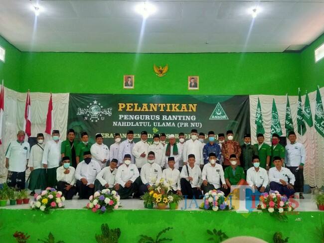 Pelantikan PR NU dan GP Ansor Kelurahan Penanggungan, Prof Bisri: Usai Dilantik Jangan Kemudian Tidur