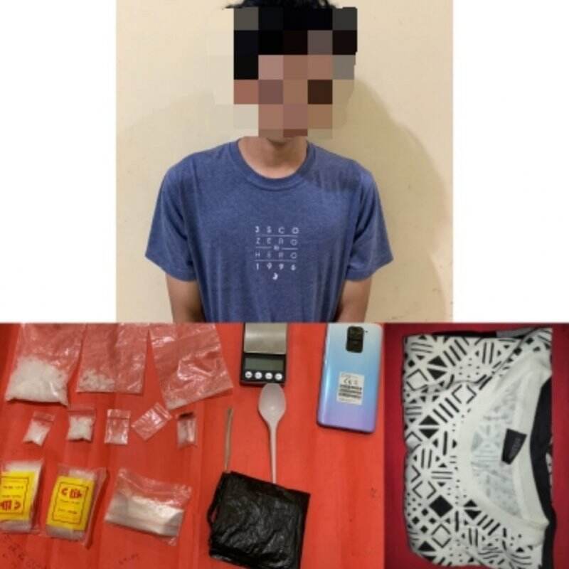 Simpan 8 Paket Sabu, Pengedar di Simpang Empat Diringkus Satresnarkoba Polres Tanah Bumbu