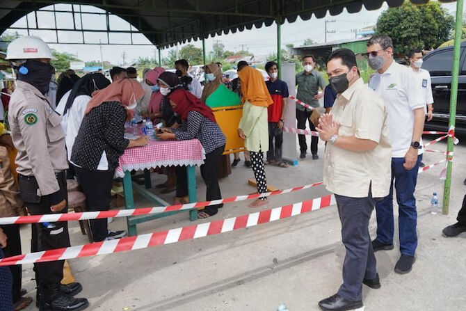 Harga Minyak Goreng Melambung, Erick Thohir Gelar Operasi Pasar