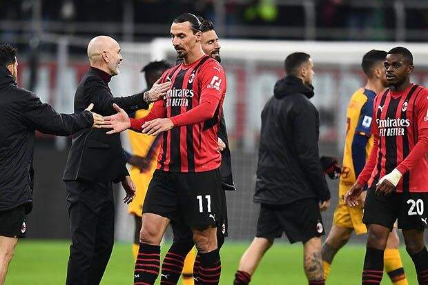 Susunan Pemain Venezia vs AC Milan: Ibra Starter, Giroud Cadangan