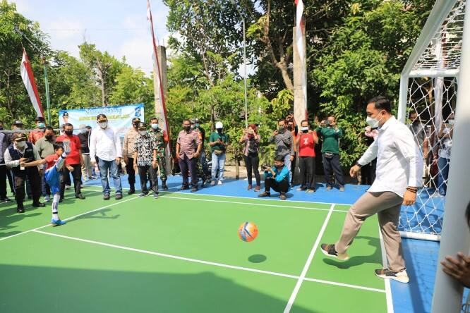 Lapangan Olahraga ke-537 di Surabaya Diresmikan di Benowo