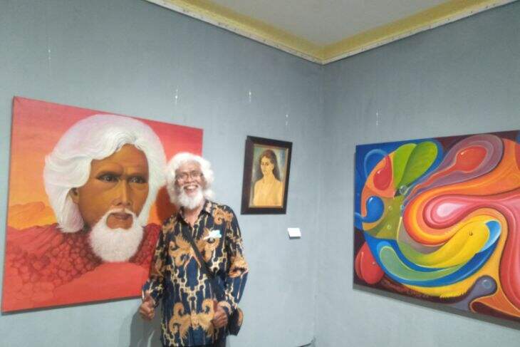 Berkarya Sejak 1967, Pelukis Nanang M Yus Pamerkan Lukisan di Taman Budaya Kalsel