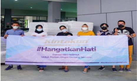 Kintakun Berbagi 1.000 Selimut dan Alas Tidur bagi Korban Erupsi Semeru