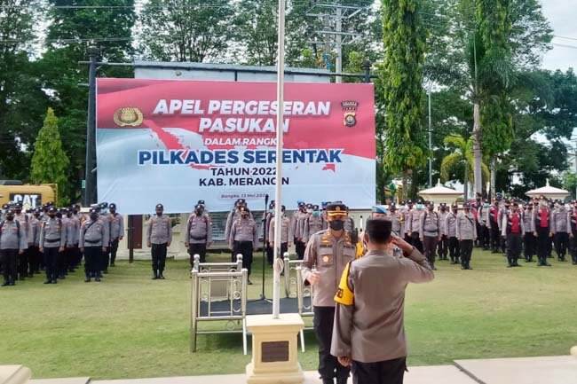 Amankan Pilkades Serentak, Polres Merangin Turunkan 446 Personel