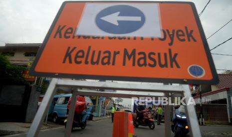 Lalin di Jalan Otista 3 Dialihkan Imbas Pengerjaan Sodetan Ciliwung