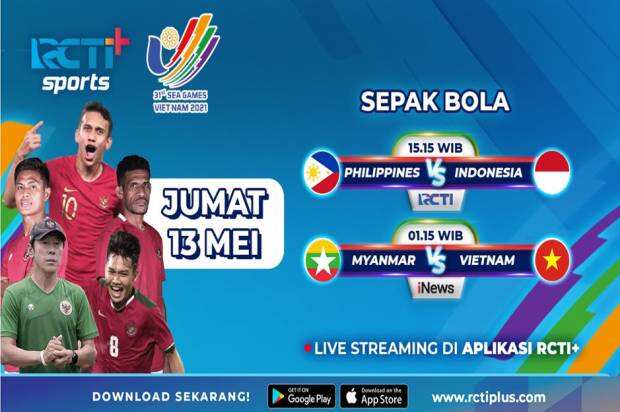 LIVE Streaming RCTI+ Sepak Bola SEA Games 2021, Indonesia vs Filipina